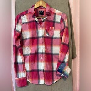 American Eagle Long Sleeve Button Up Shirt, Size S.